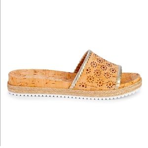Jack Rogers RO floral cork slides